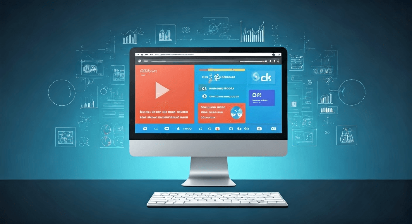 Illustration of Google Ads concepts.