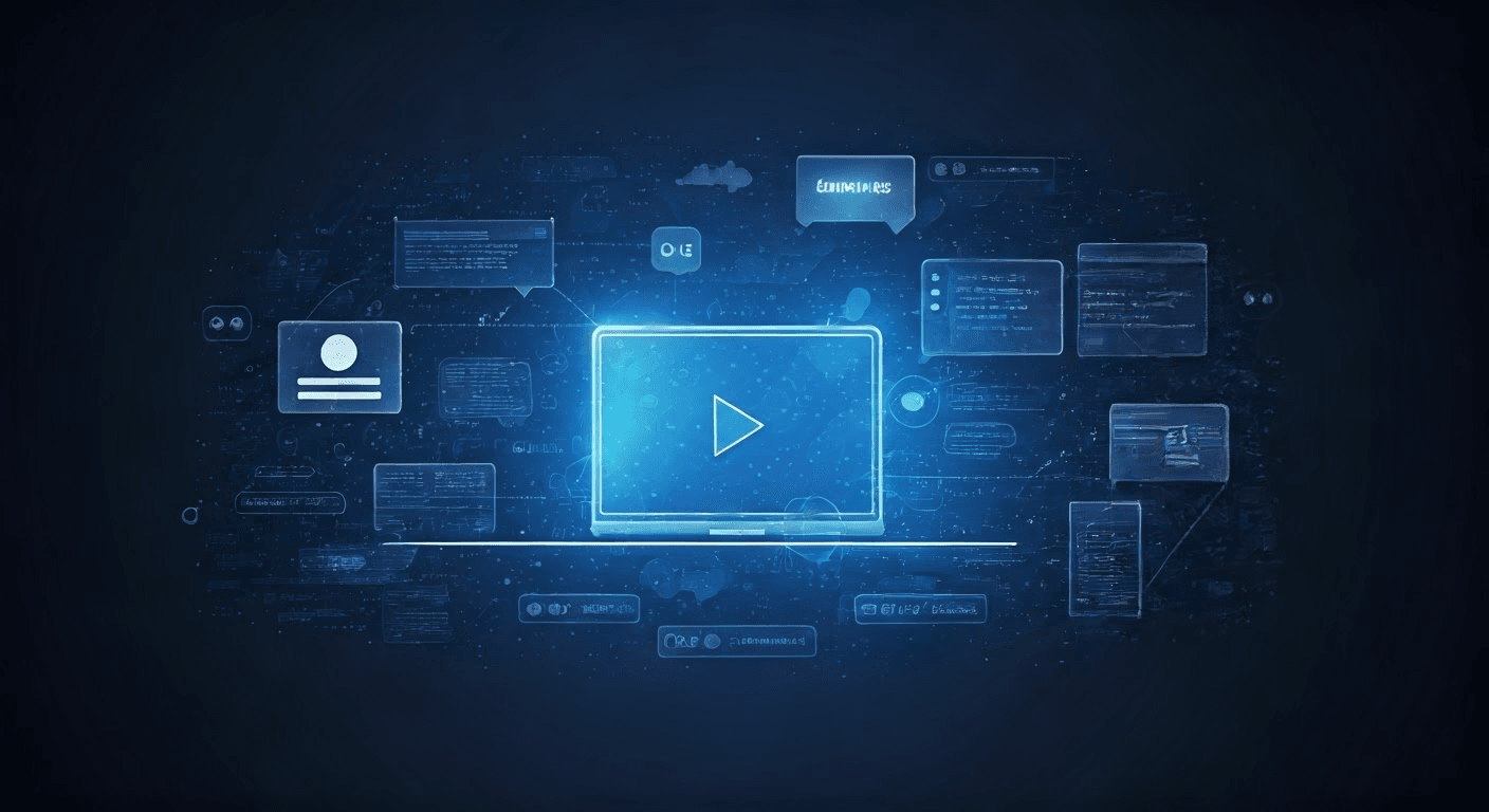 Content creation in digital marketing illustration.