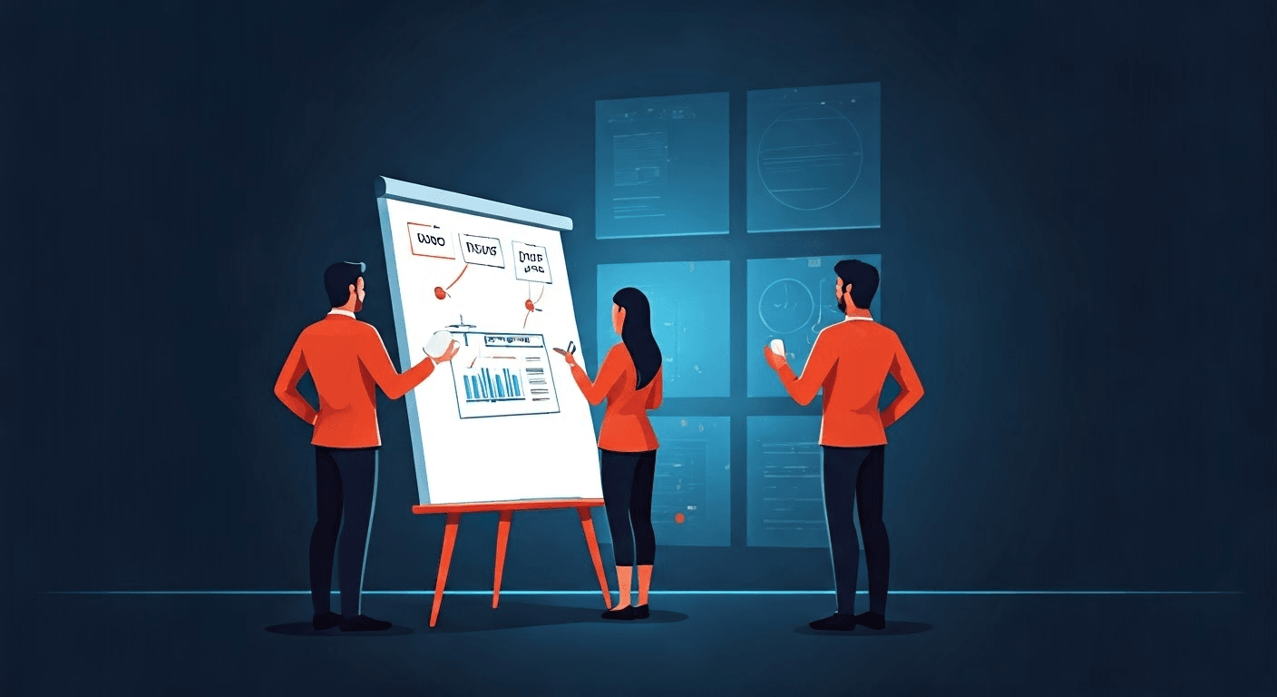 Marketing team collaborating